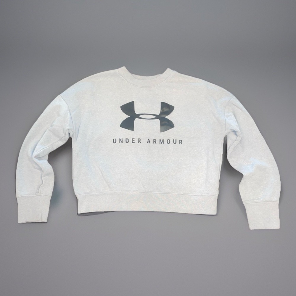 Under Armour Girls Sportstyle Fleece Crewneck Sweatshirt Size Large Youth